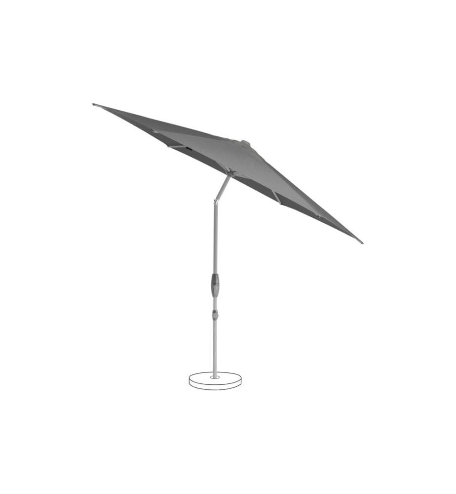 Suncomfort by Glatz - Sonnenschirm Shell Turn 300 cm, Stone Grey