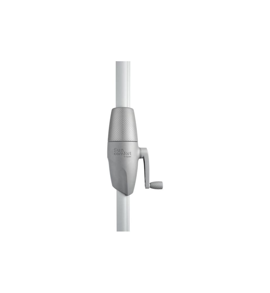 Suncomfort by Glatz - Sonnenschirm Shell Turn 300 cm, Stone Grey