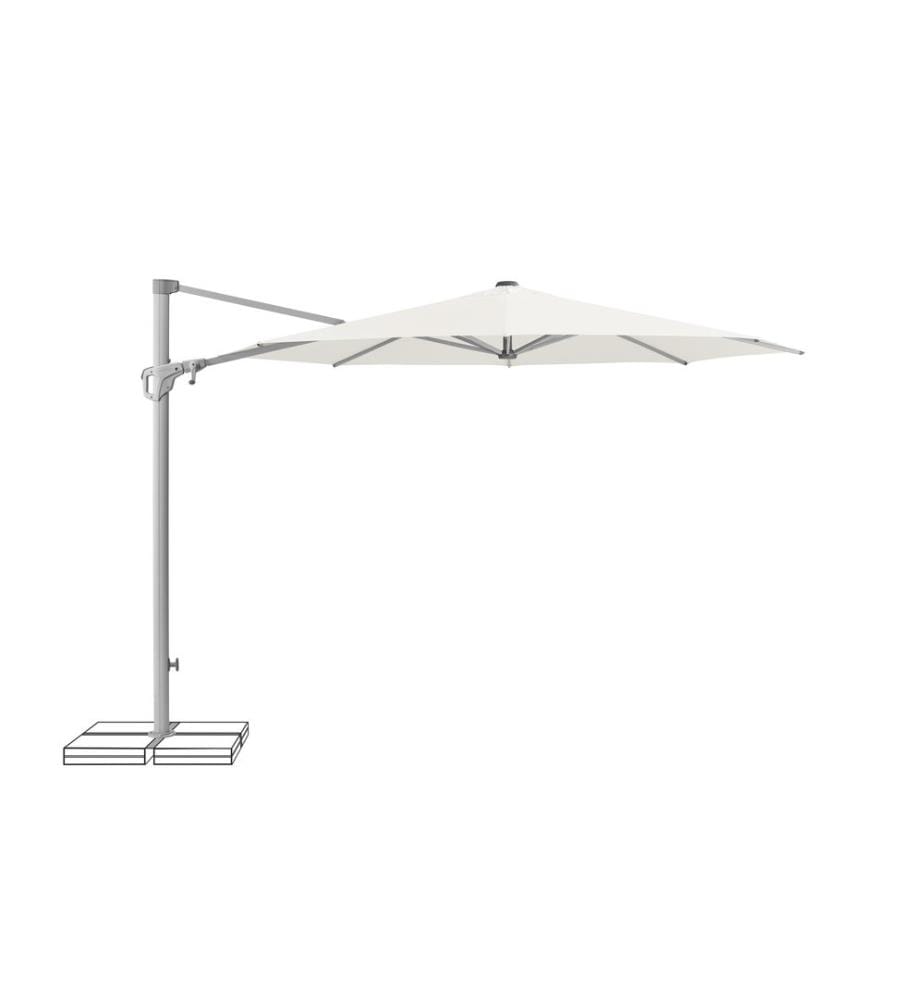 Suncomfort by Glatz - Parasol Familyflex Blanc sable, Ø 300 mm