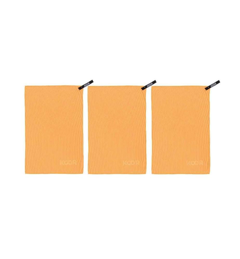 KOOR - Serviette Silva Onda Arancia pack de 3 S 35 x 55 cm