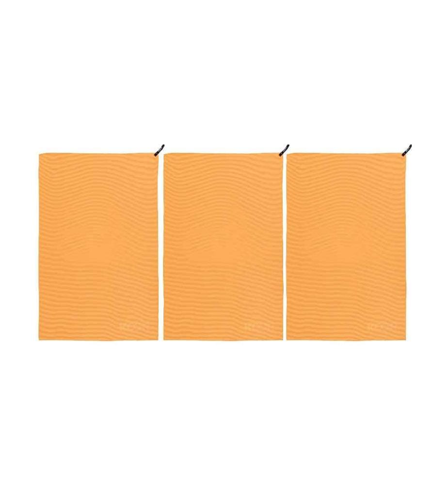 KOOR - Badetuch Silva Onda Arancia 3er-Pack L 80 x 130 cm