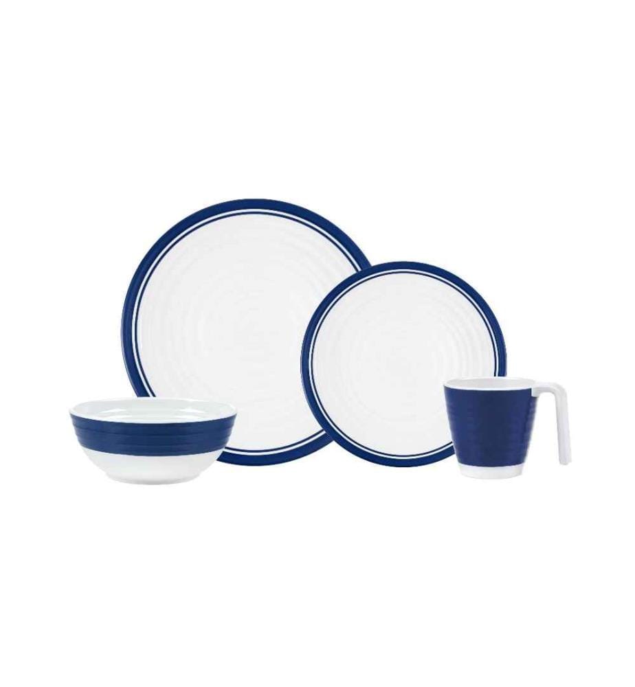 KOOR - Ensemble de vaisselle de plein air Manga bleu