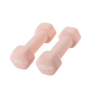 KOOR - Haltère courte 1 kg, Caramel