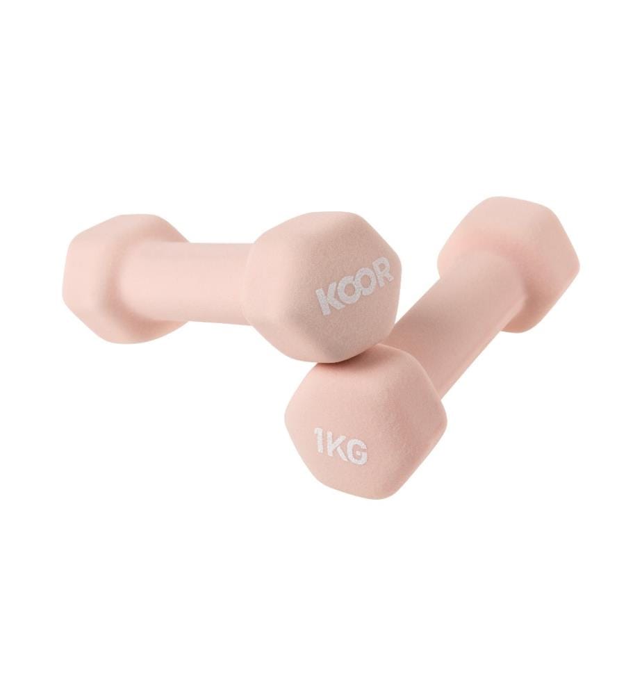 KOOR - Haltère courte 1 kg, Caramel