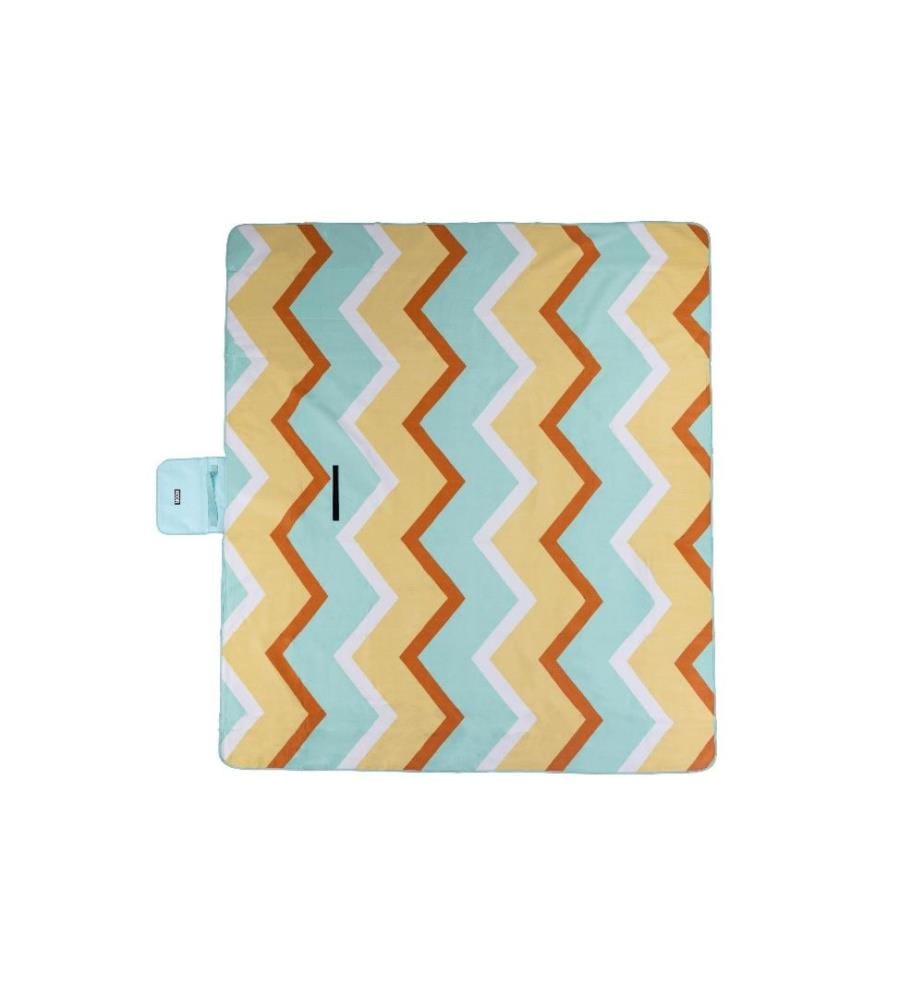 KOOR - Picknickdecke Monte mint/beige 200 x 250 cm