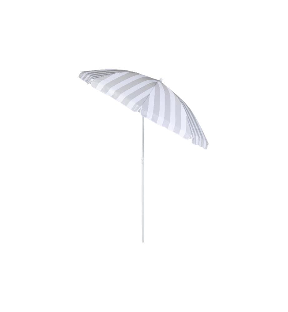 KOOR - Parasol Marino Ø 150 cm, gris/blanc