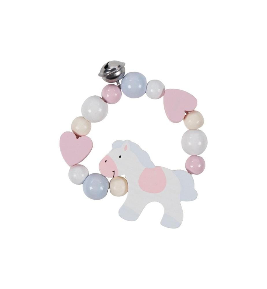 GOKI - Hochet silencieux Griffon cheval élastique