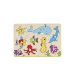 GOKI - Puzzle pour jeunes enfants Le monde sous-marin