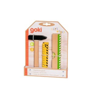 GOKI - Werkzeugset 3-teilig Holz