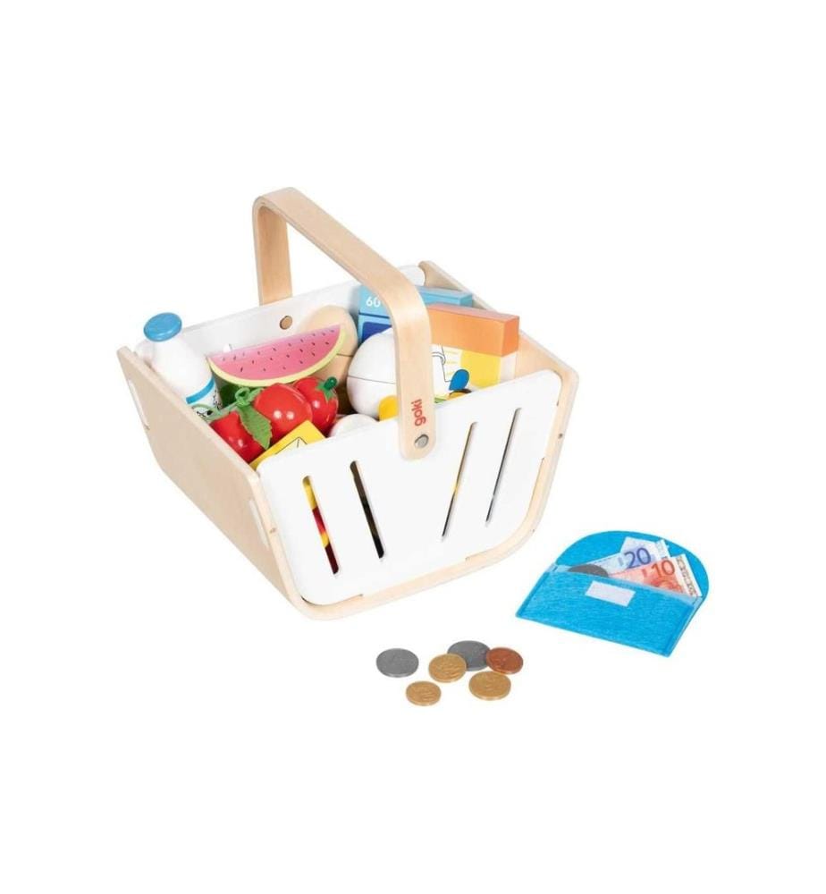 GOKI - Panier d'achat MiniShopper 21.8 x 17 x 20 cm, corail
