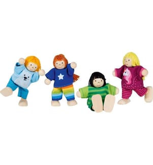 GOKI - Biege Puppe Kinder-Clique 4-teilig