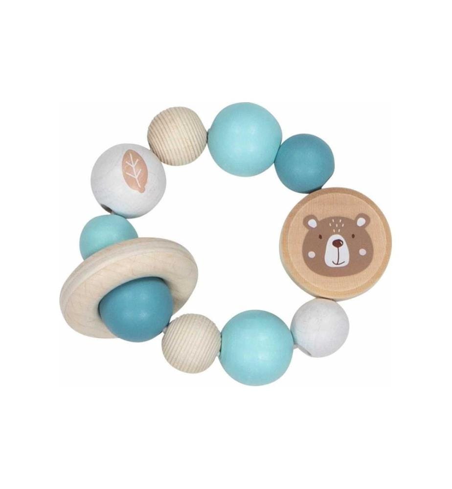 GOKI - Hochet silencieux Ours élastique