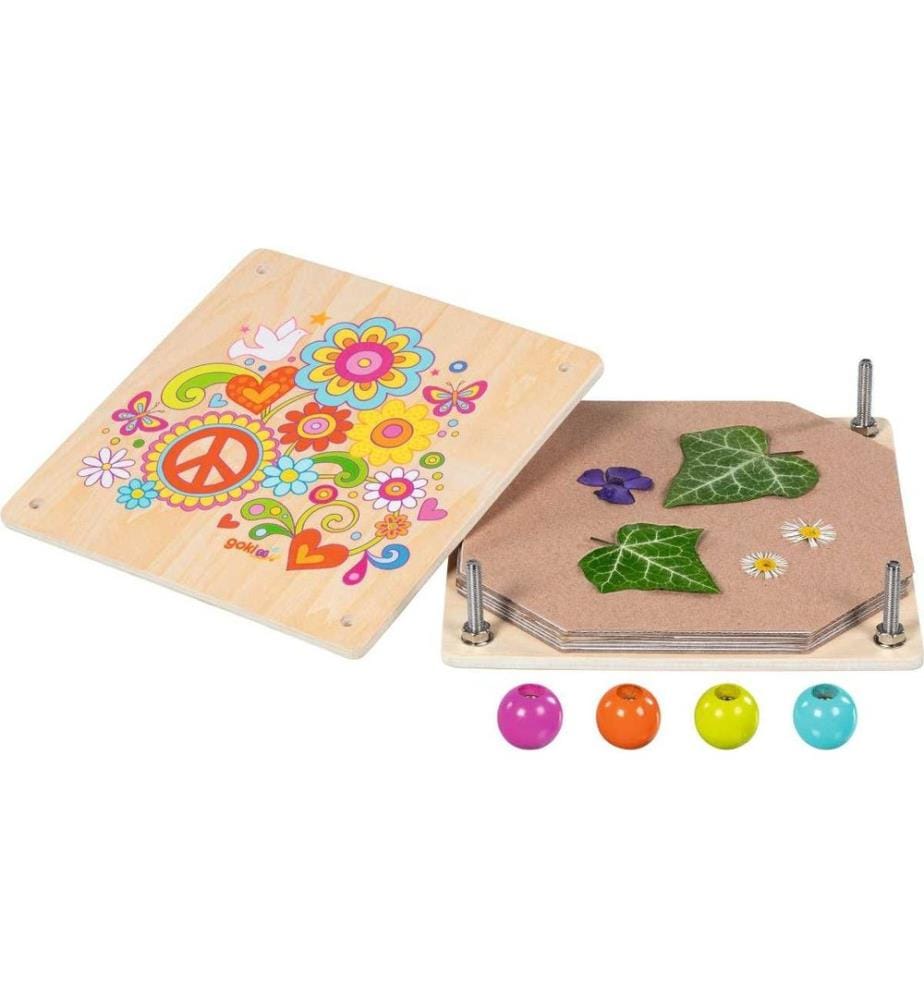 GOKI - Presse à fleurs Flower Power 17.5 x 17.5 x 4.5 cm