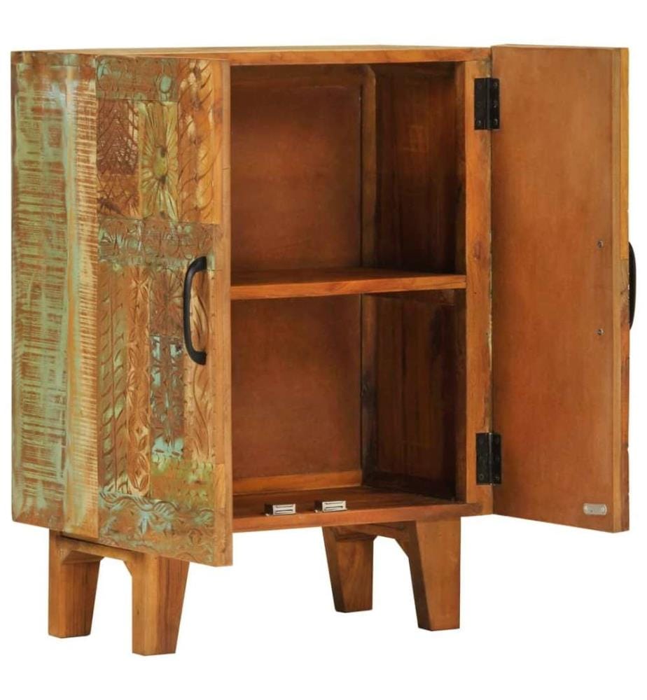 Sideboard Handgeschnitzt 55x30x75 cm Altholz Massiv