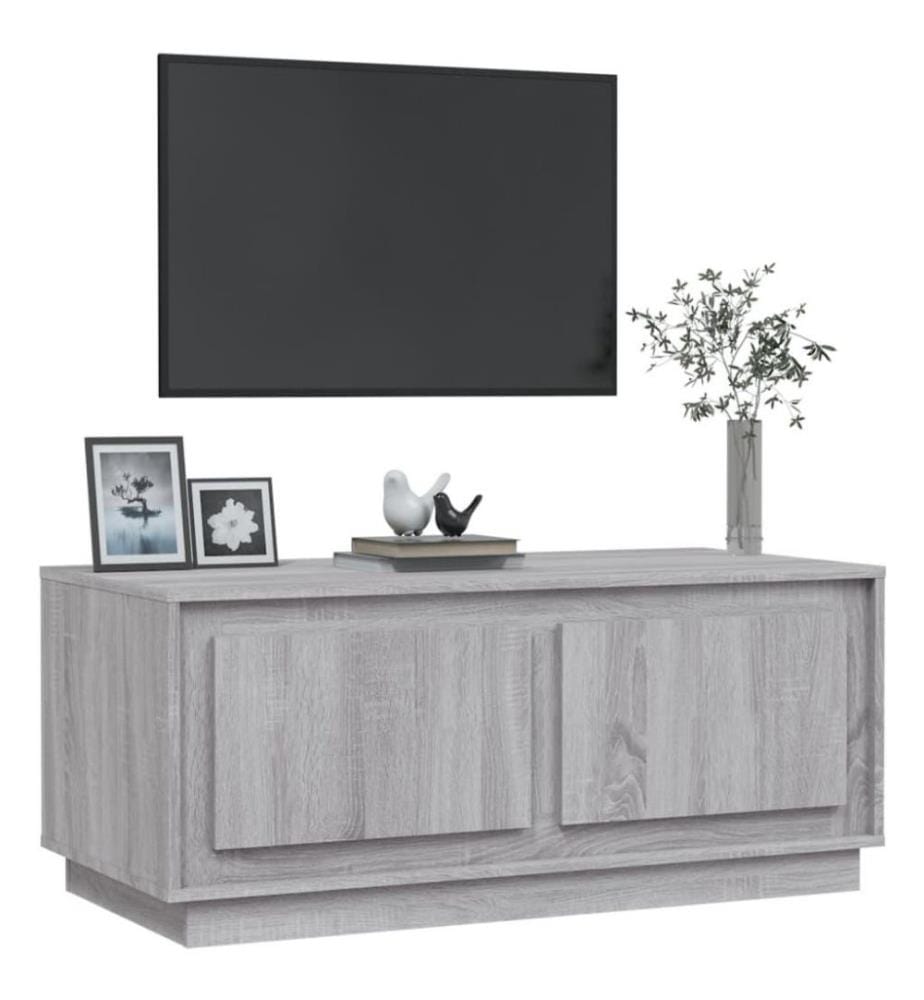 Couchtisch Grau Sonoma 102x50x44 cm Holzwerkstoff
