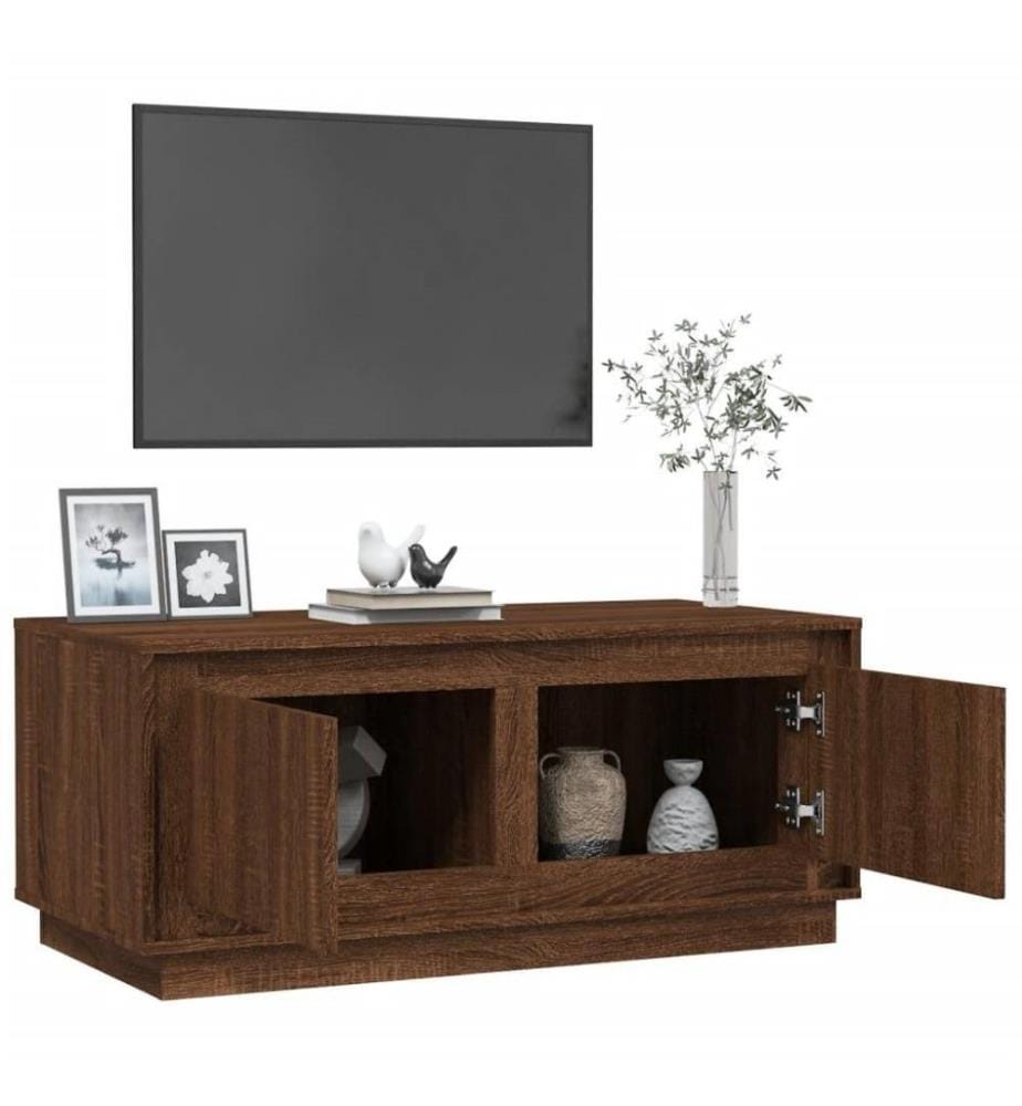 Couchtisch Braun Eichen-Optik 102x50x44 cm Holzwerkstoff