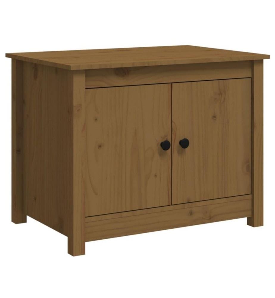 Couchtisch Honigbraun 71x49x55 cm Massivholz Kiefer