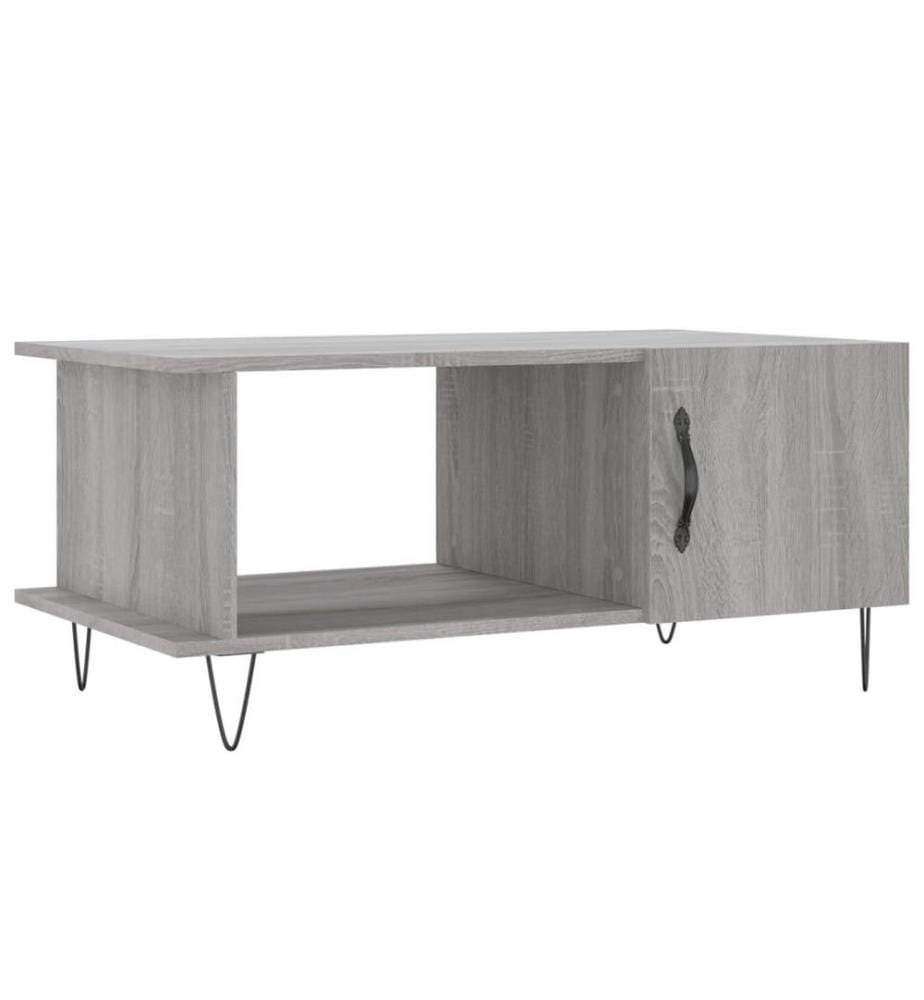 Couchtisch Grau Sonoma 90x50x40 cm Holzwerkstoff