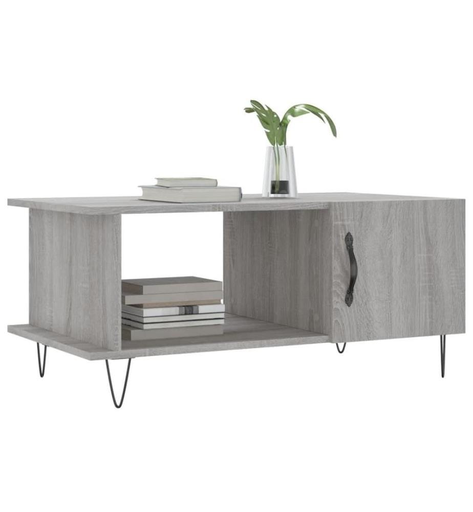 Couchtisch Grau Sonoma 90x50x40 cm Holzwerkstoff