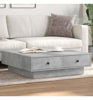 Couchtisch Betongrau 90x90x28 cm Holzwerkstoff