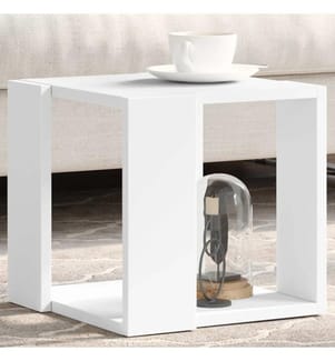 Couchtisch Weiss 32x32x30 cm Holzwerkstoff
