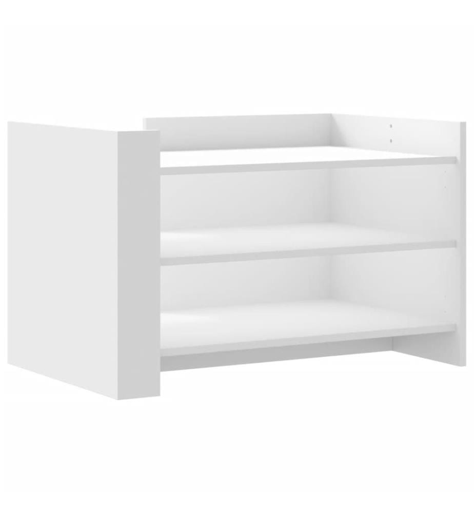 Couchtisch Weiss 80x50x50 cm Holzwerkstoff