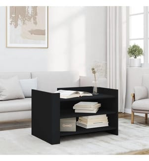 Couchtisch Schwarz 80x50x50 cm Holzwerkstoff