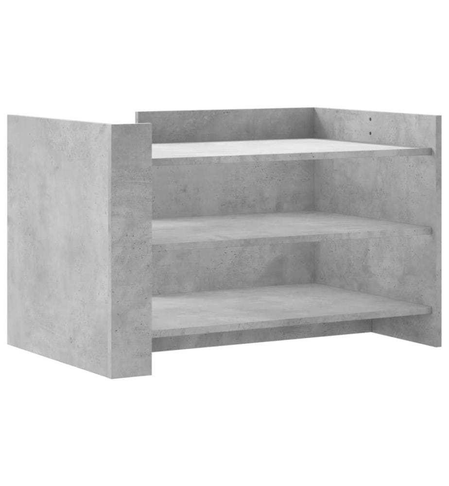 Couchtisch Betongrau 80x50x50 cm Holzwerkstoff