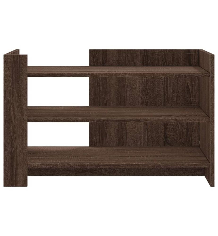 Table basse chêne marron 80x50x50 cm Bois d'ingénierie