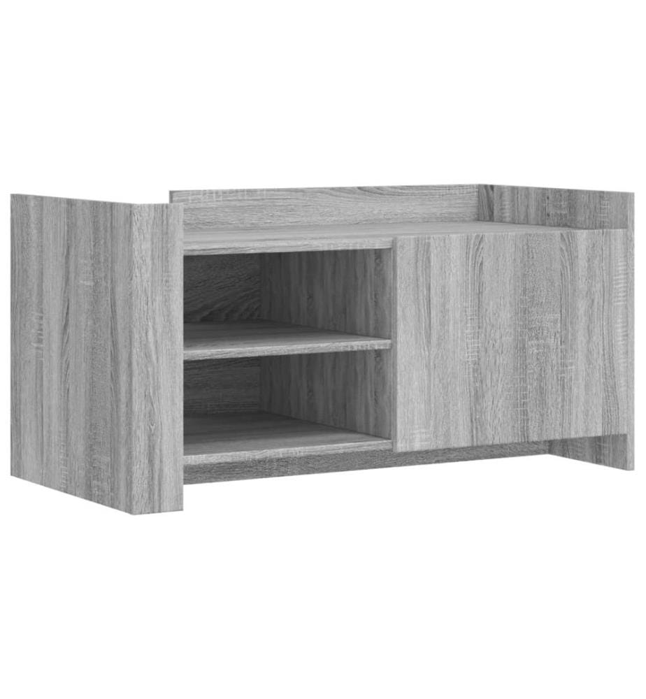 Table basse sonoma gris 100x50x50 cm bois d'ingénierie