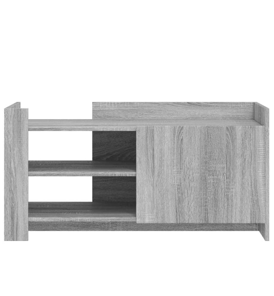 Table basse sonoma gris 100x50x50 cm bois d'ingénierie