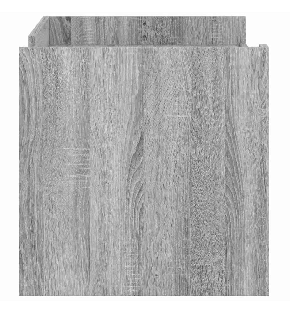 Table basse sonoma gris 100x50x50 cm bois d'ingénierie