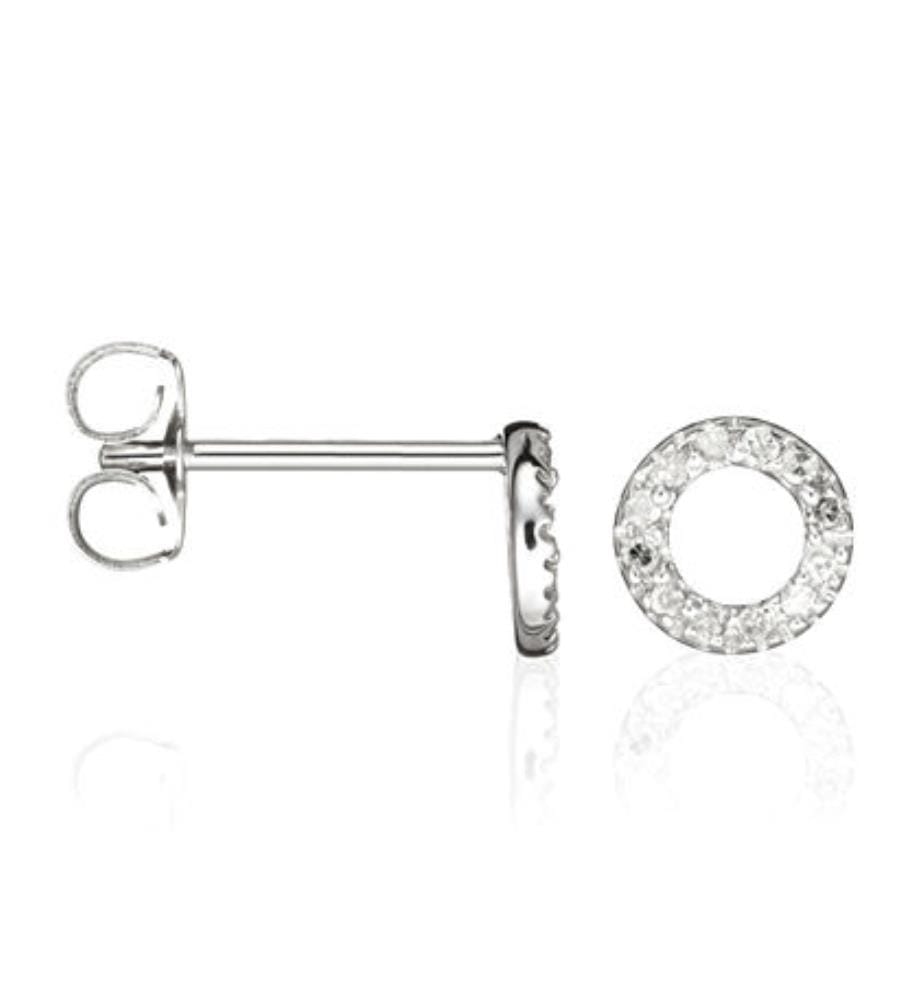 Boucles d'Oreilles Simplicité - Argenté