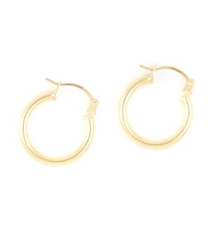 Boucles d'Oreilles "Théa" 15mm Or Jaune 375/1000