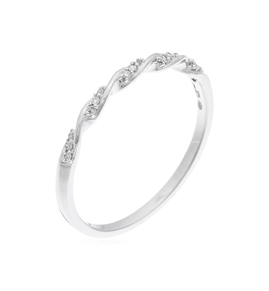 Bague Eternelle Torsade - Or Blanc