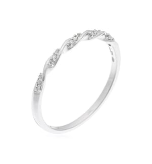 Bague Eternelle Torsade - Or Blanc