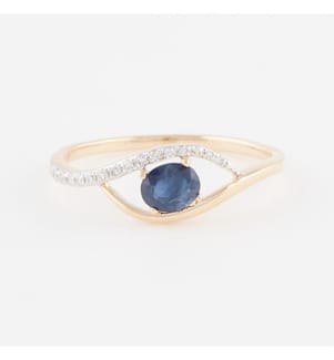 Bague Magie Saphirique - Or Jaune 375/1000