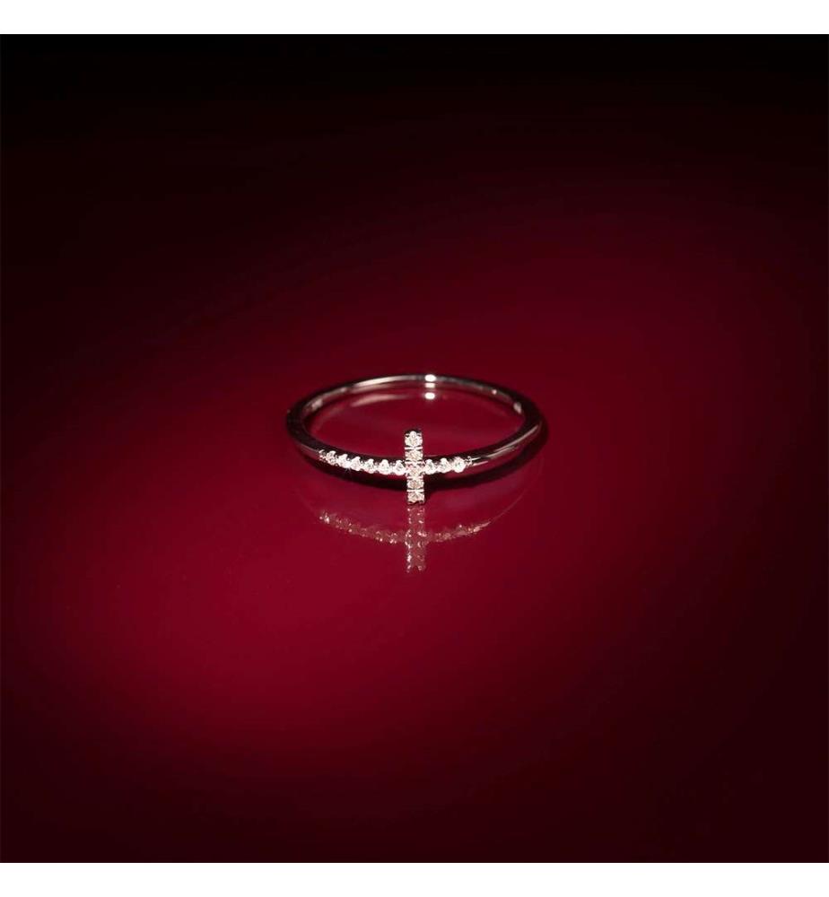 Bague Christiane - Or Blanc 375/1000