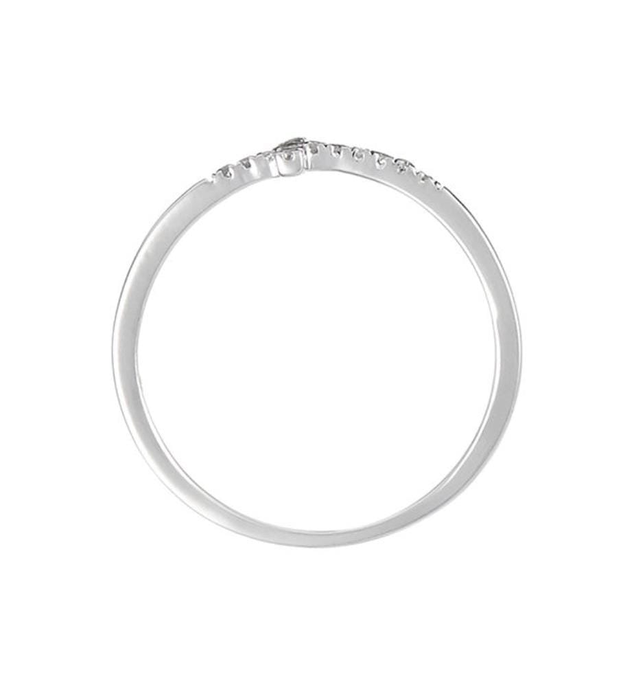 Bague Christiane - Or Blanc 375/1000