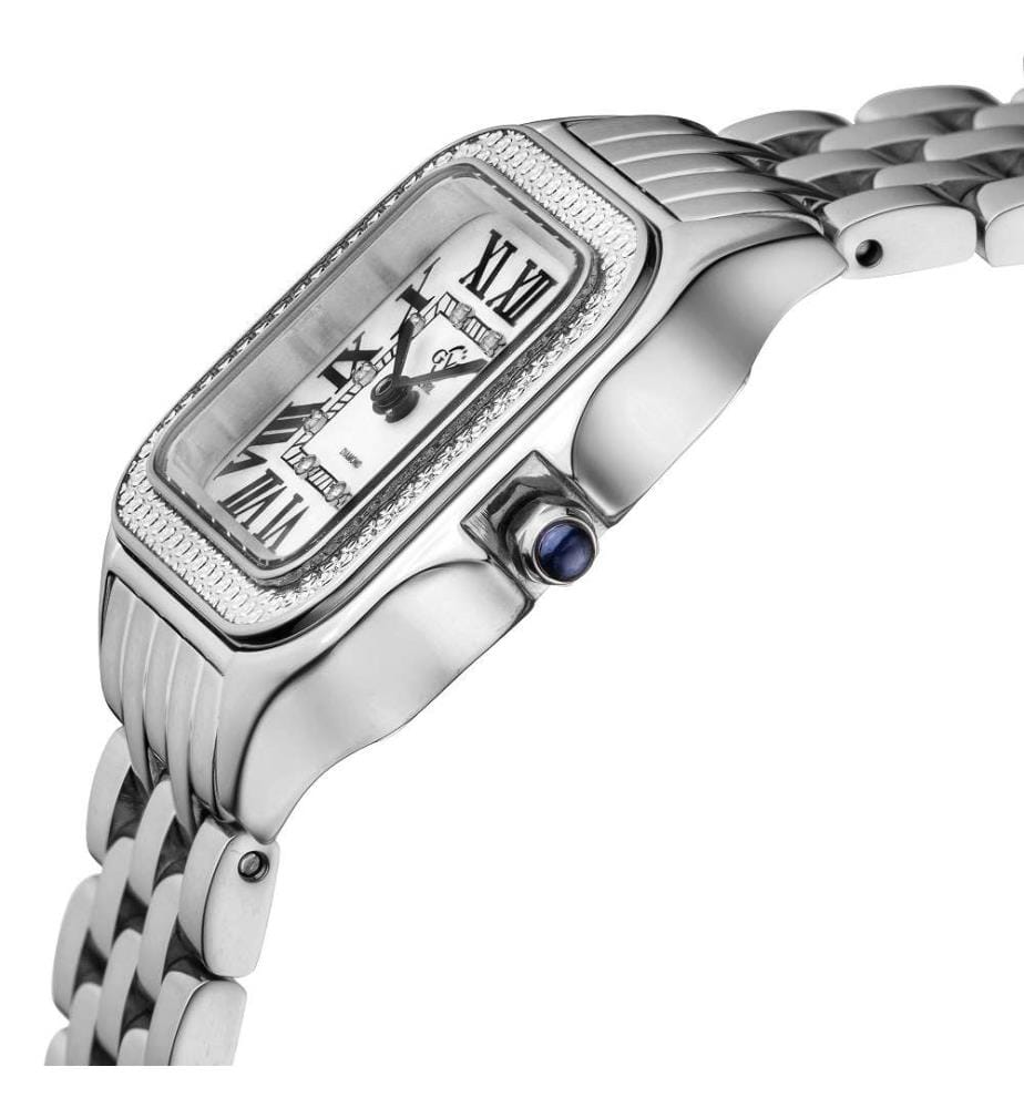Montre à Quartz Milan avec bracelet en Acier Inoxydable - Argent