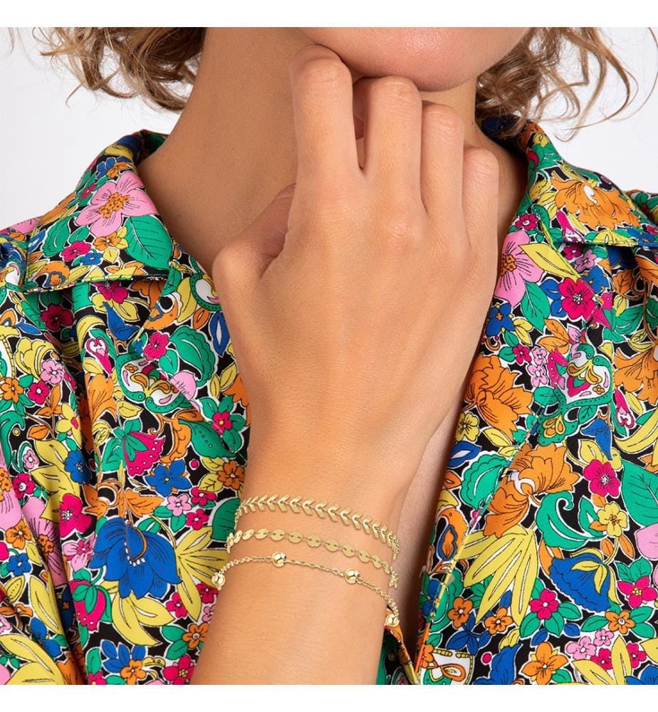 Lot de 3 bracelets - Doré