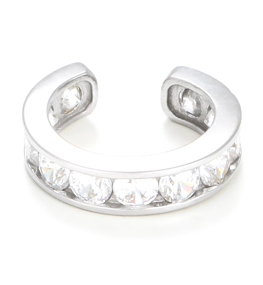 Bijou Cartilage Unitaire Shinning Ear Cuff - Or Blanc 375/1000