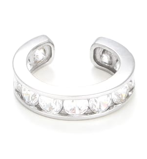 Bijou Cartilage Unitaire Shinning Ear Cuff - Or Blanc 375/1000