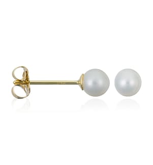Boucles d'Oreilles, My Pearl, Or Jaune  Perles Blanches