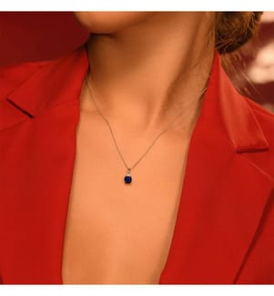 Pendentif Tonga - Or Blanc 375/1000