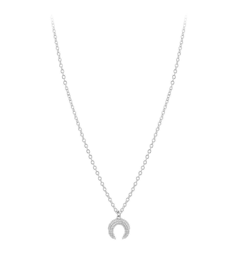 Collier orné de Zirconium - Argenté