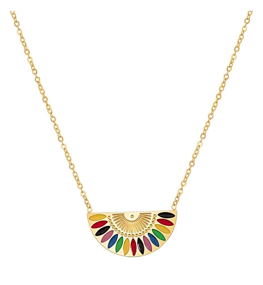 Halskette Gyptos - Gold & Multicolor