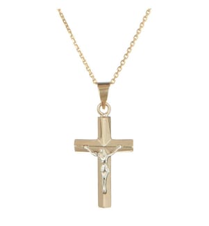 Pendentif en Or Croix de Jésus - Or Jaune