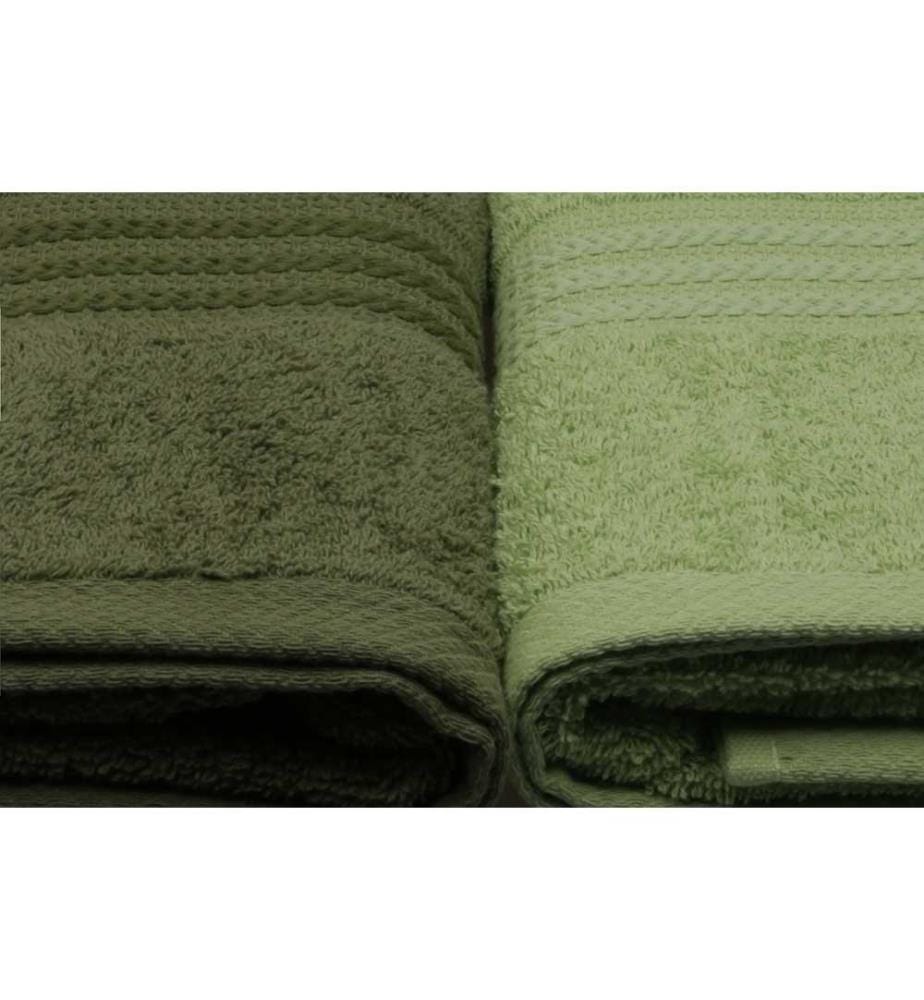 Lot de serviettes de bain (4 pièces) - Vert clair Vert olive Vert Vert foncé