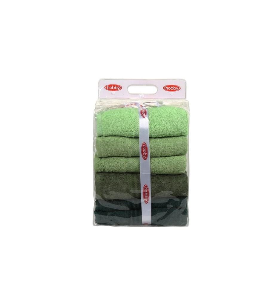 Lot de serviettes de bain (4 pièces) - Vert clair Vert olive Vert Vert foncé